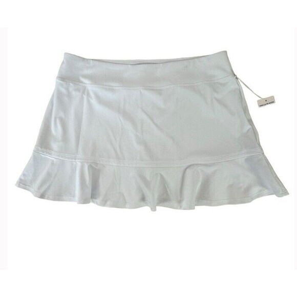 TOMMY BAHAMA Abby IslandZone Flounce Skort Golf Skirt White Lined Ruffled XL NEW - Picture 3 of 11
